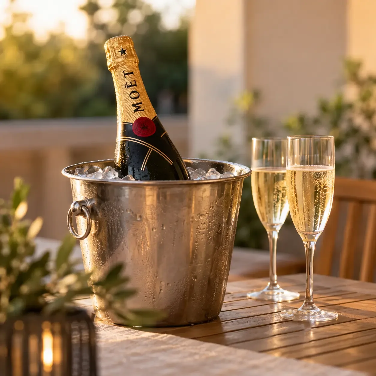 Bottle of Moët champagne
